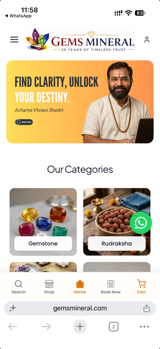 Astrologer website preview